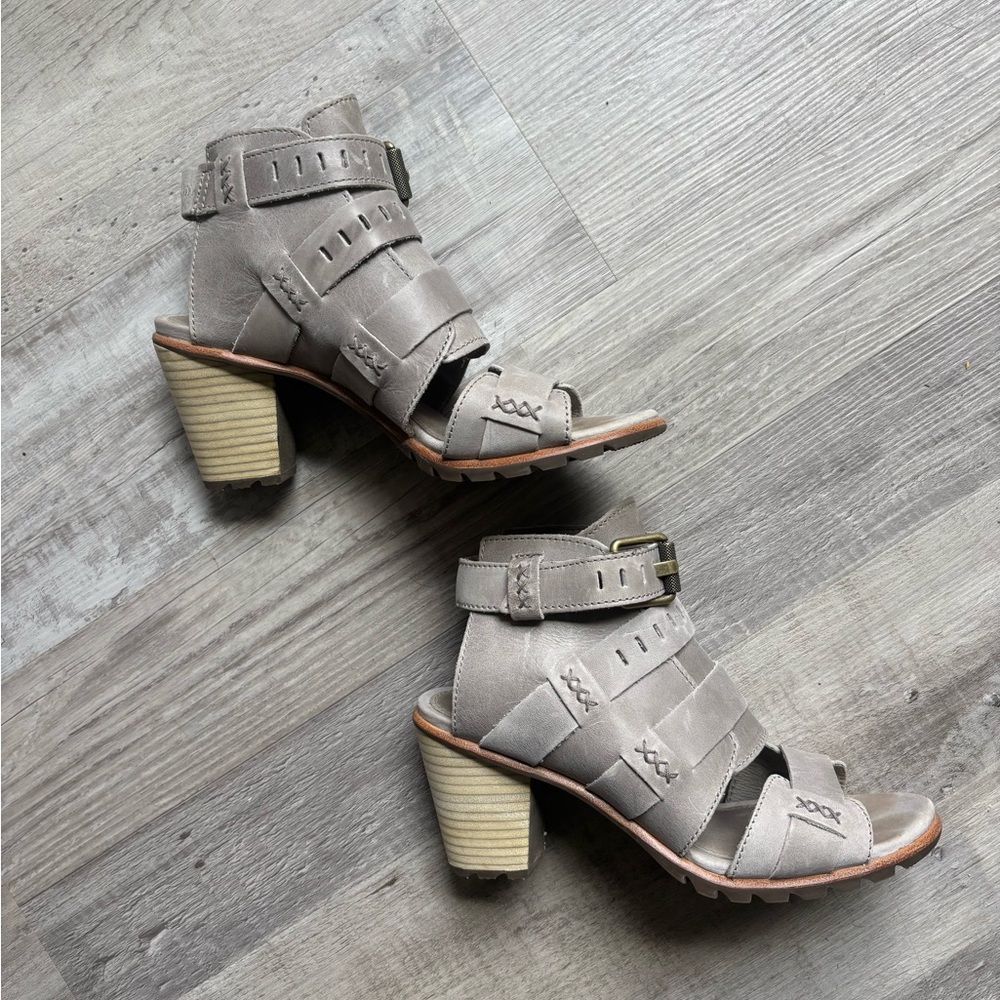 Sorel Gray Heeled Boots